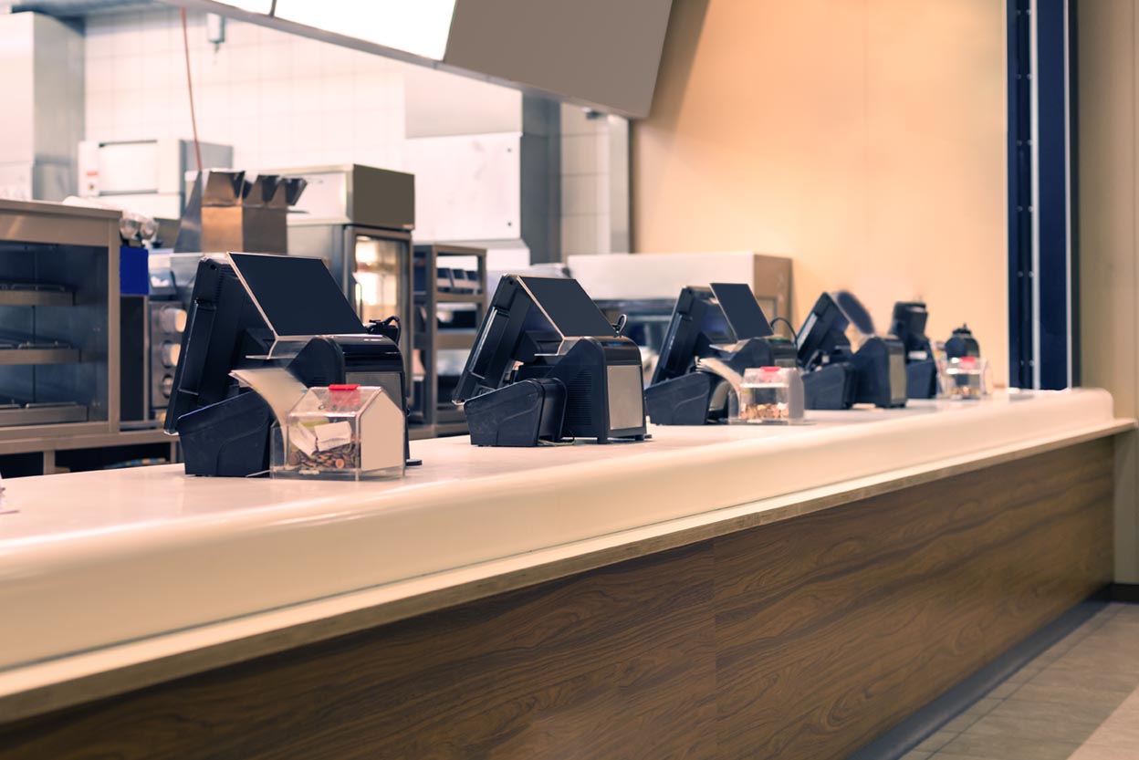 Fast food restaurant stall