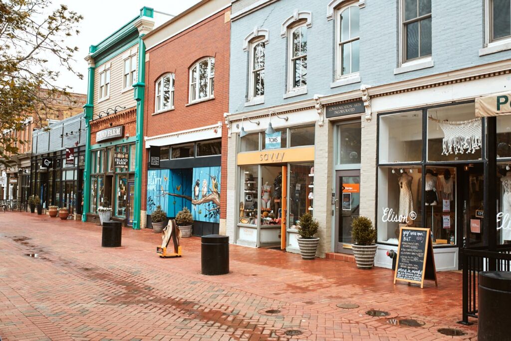 Shops, businesses