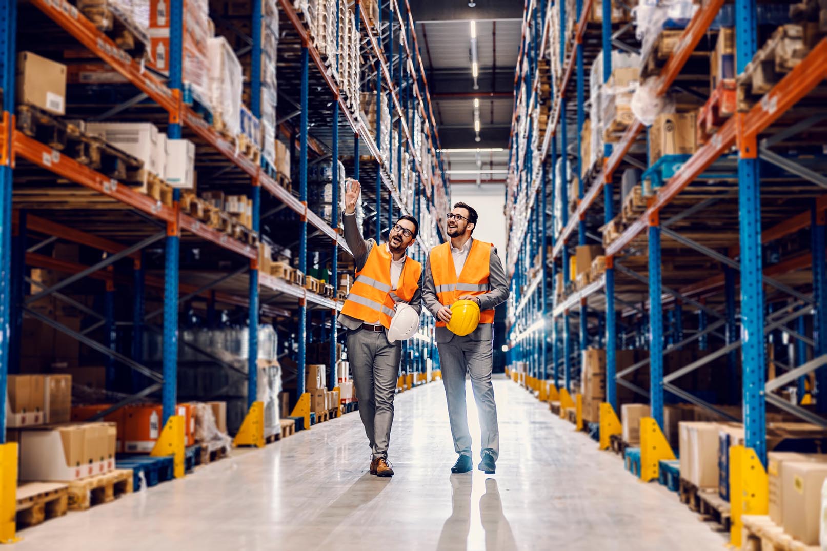 A storage owner showing around to his future business partner.